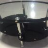 Mesa central vidrio opal